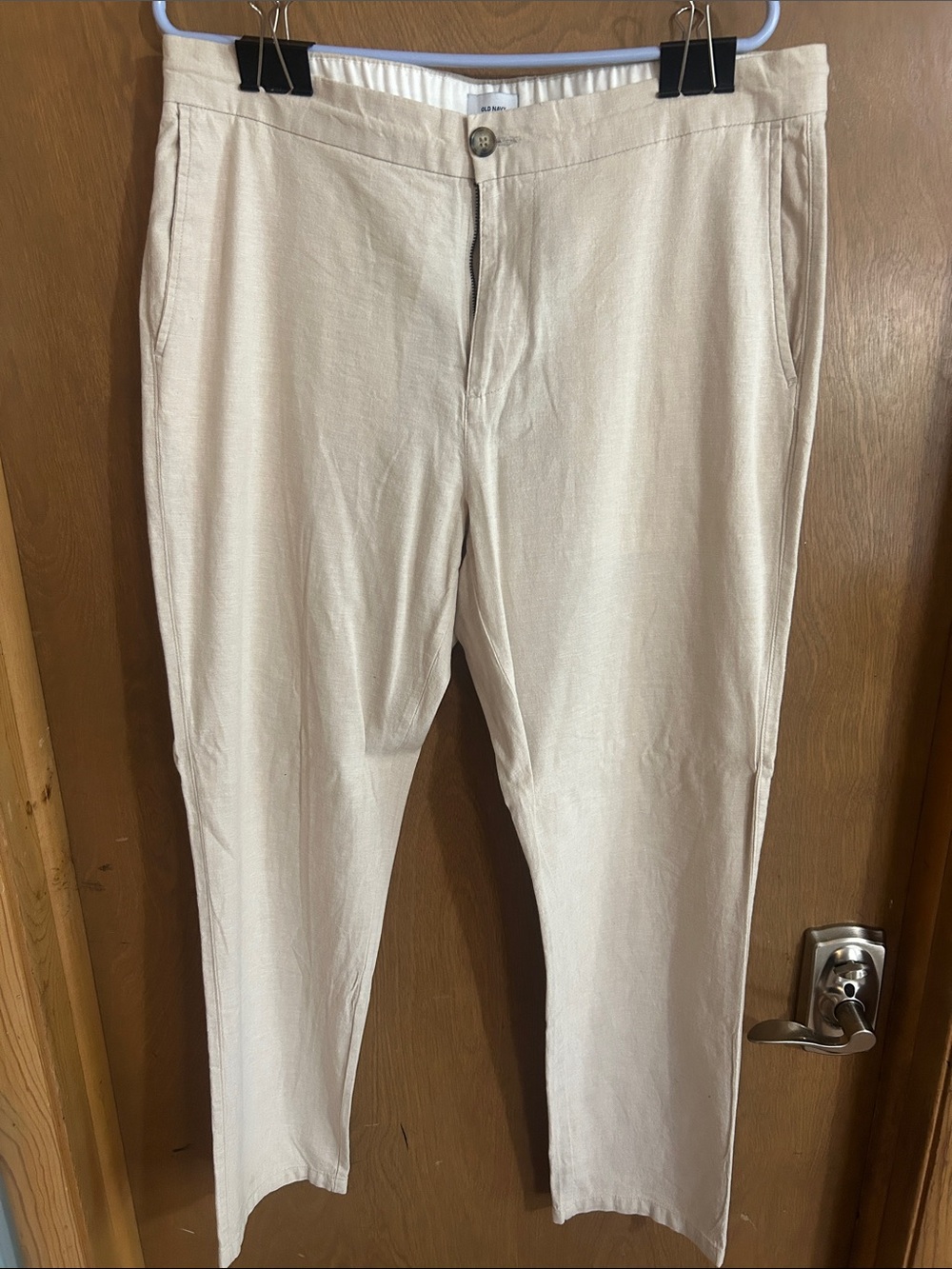 Men's Lightweight Cream Pants